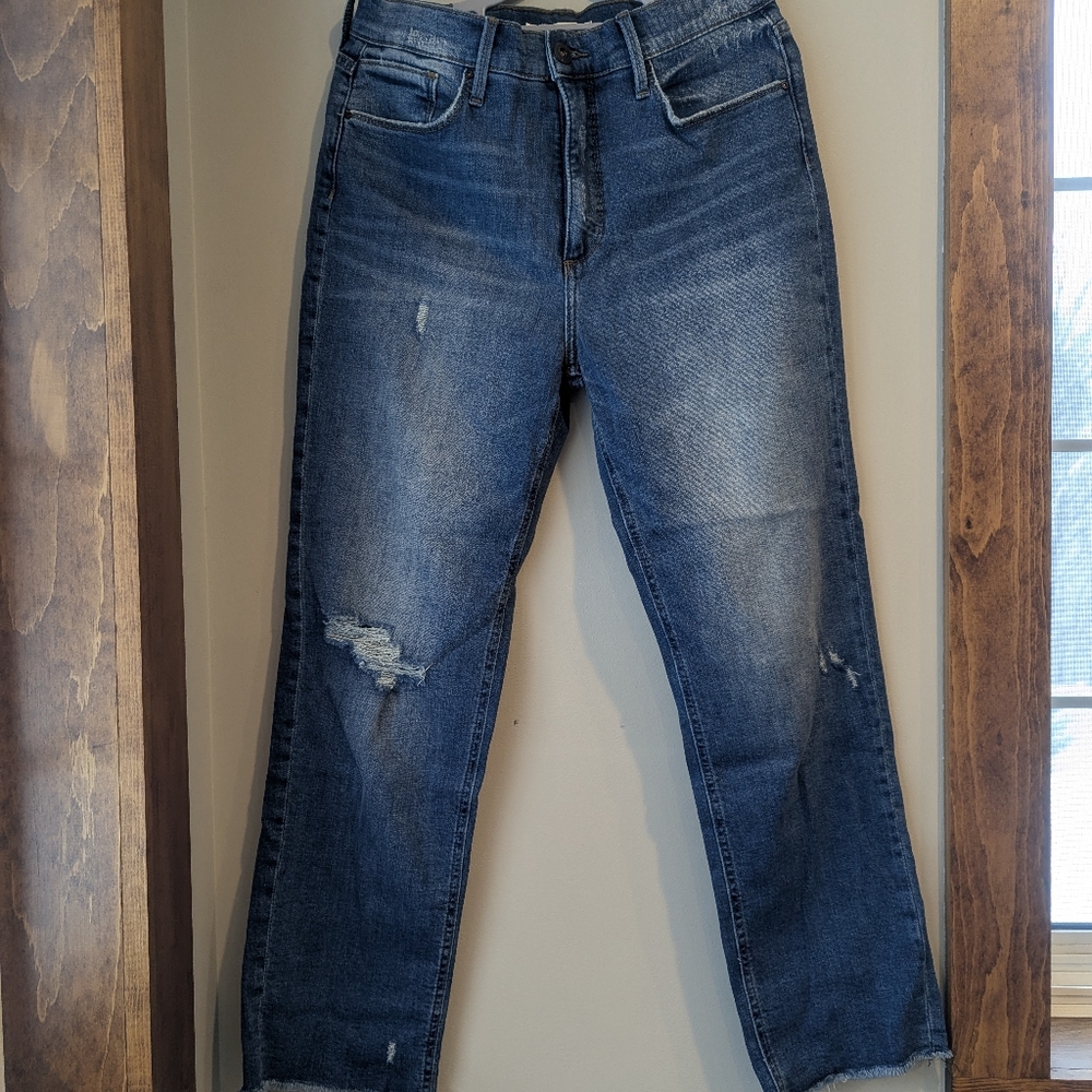 Whetherly Distressed Blue Denim Jeans Super Soft